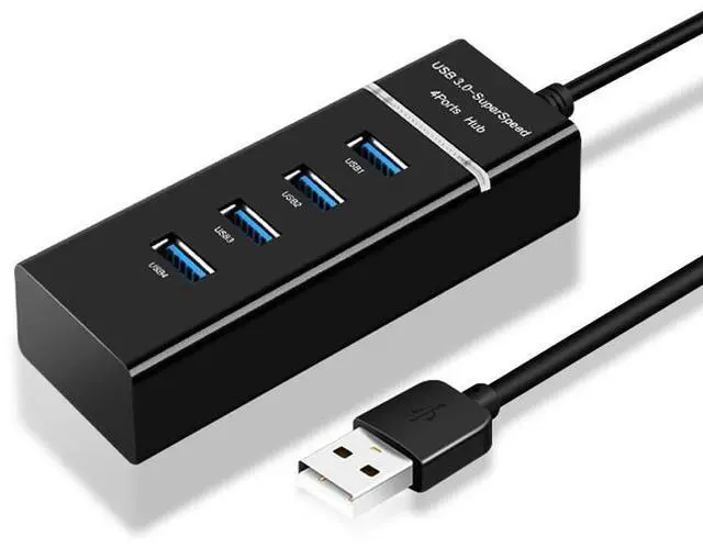 Alt view image 2 of 5 - Multi-in-one 3.0 Expander USB Splitter High-speed 3.0 Hub USB Hub Computer Multi-interface Expansion Single-port USB 3.0 - White