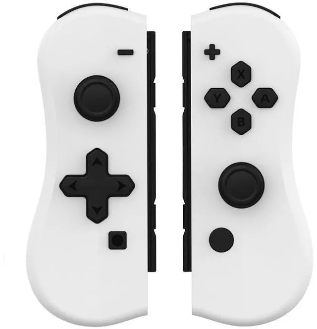 Main image of Switch game controller with six-axis vibration body-sensing feature to wake up wireless Bluetooth Joycon - left and right small controllers white