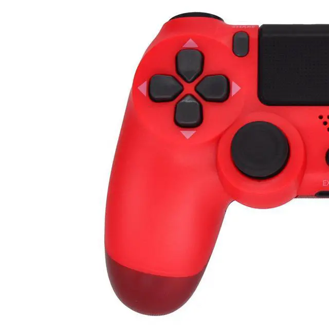 Alt view image 2 of 6 - Wireless controller P4 with six-axis vibration and lights P4 gaming computer with glowing display gaming console red