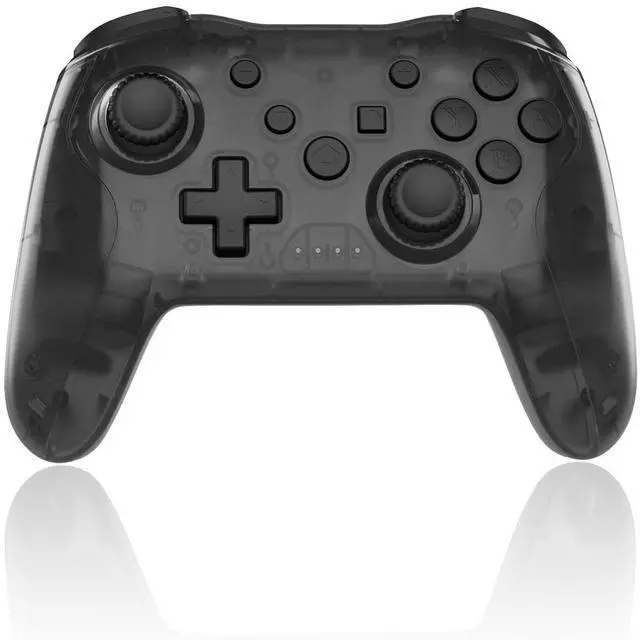 Main image of Switch Bluetooth wireless controller wakes up the six-axis gyroscope motion-sensing dual vibration Switch game controller Translucent black