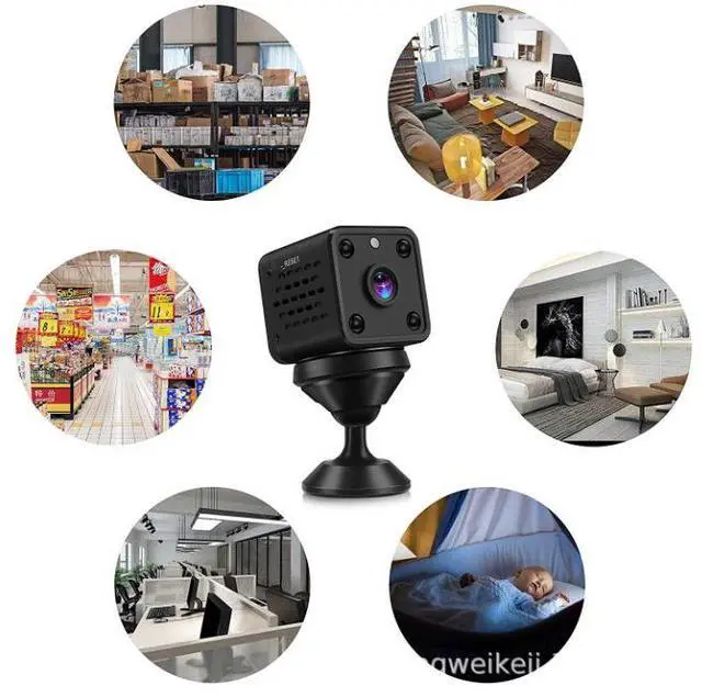 Alt view image 6 of 7 - X6 Home WiFi Remote Monitoring Camera - 1080P High Definition Infrared Night Vision Battery Camera