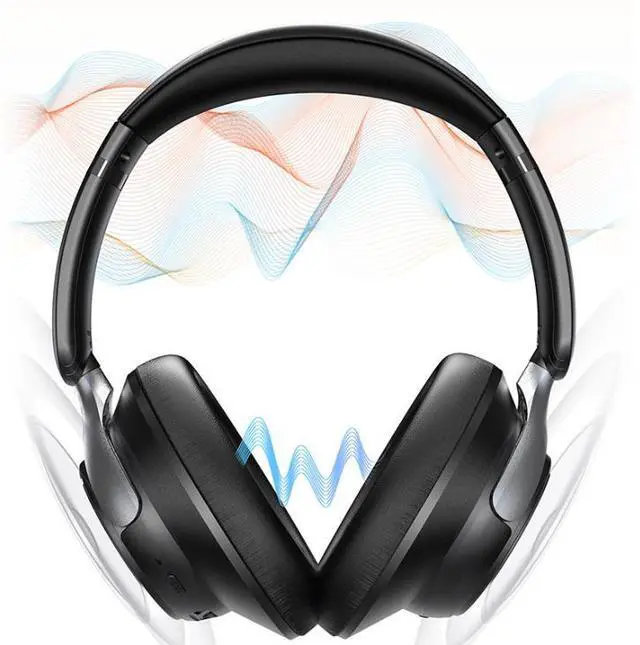 Alt view image 3 of 7 - 2025 New Model Metal Heavy Bass Bluetooth Headphones with Long Battery Life, Over-Ear Headset, ANC Noise Reduction, Wireless, B13