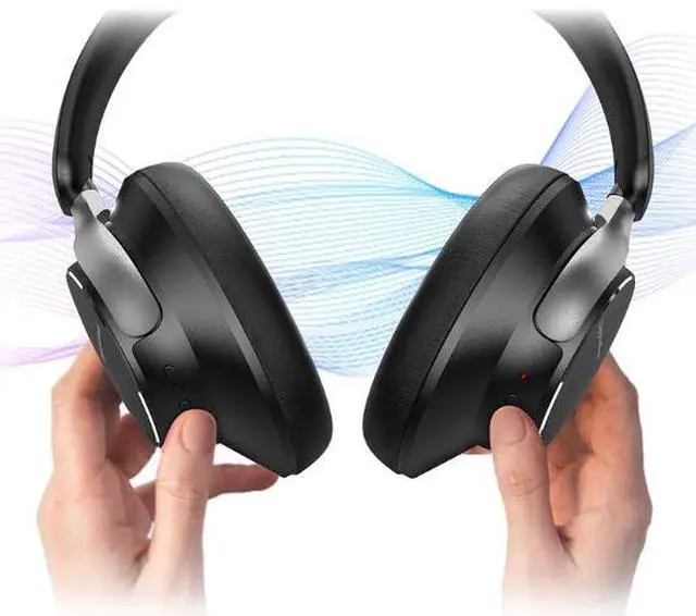 Alt view image 5 of 7 - 2025 New Model Metal Heavy Bass Bluetooth Headphones with Long Battery Life, Over-Ear Headset, ANC Noise Reduction, Wireless, B13