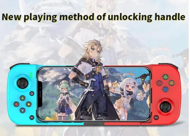 Alt view image 2 of 6 - D3 stretching game controller, wireless mobile game controller, Bluetooth 5.0 for Android and iOS devices, direct connection with MFI, mobile game controller