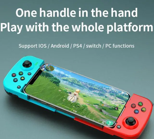 Alt view image 3 of 6 - D3 stretching game controller, wireless mobile game controller, Bluetooth 5.0 for Android and iOS devices, direct connection with MFI, mobile game controller