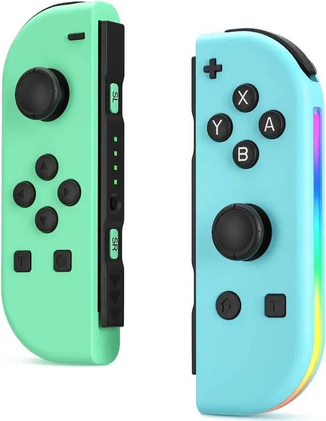 Main image of Joy Cons for Switch Controllers, Wireless L/R Joy Con Controllers for Switch with Dual Vibration, RGB Light, Motion Control, and One-key Awake