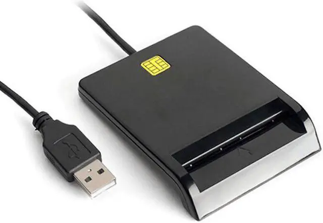 Alt view image 2 of 5 - USB 2.0 Smart Card Reader Bank Card Tax Card ID CAC DNIE ATM IC SIM Card Reader Tablet Computer laptop accessories