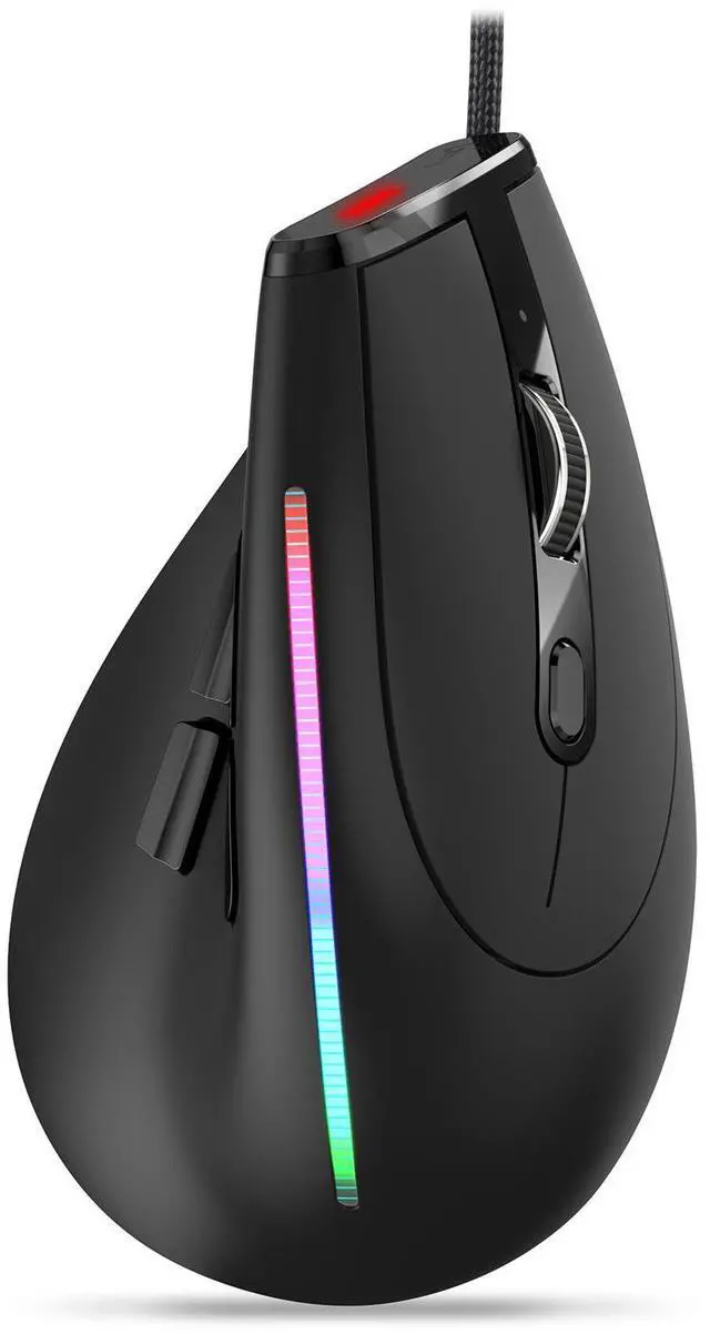 Alt view image 5 of 7 - The ZELOTES T50RGB vertical grip ergonomic programming gaming notebook with wired mouse