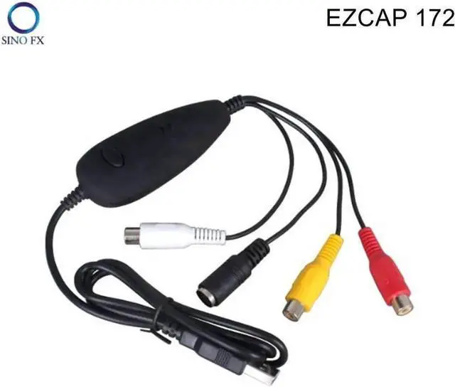 Alt view image 3 of 6 - Ezcap 172 USB Video Capture Convert Analog Video To Digital Format Audio Video DVD VHS Record Capture Card