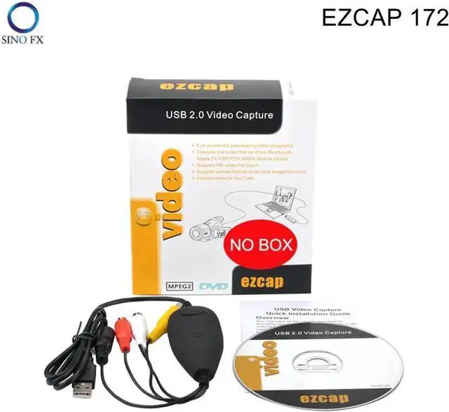 Alt view image 2 of 6 - Ezcap 172 USB Video Capture Convert Analog Video To Digital Format Audio Video DVD VHS Record Capture Card