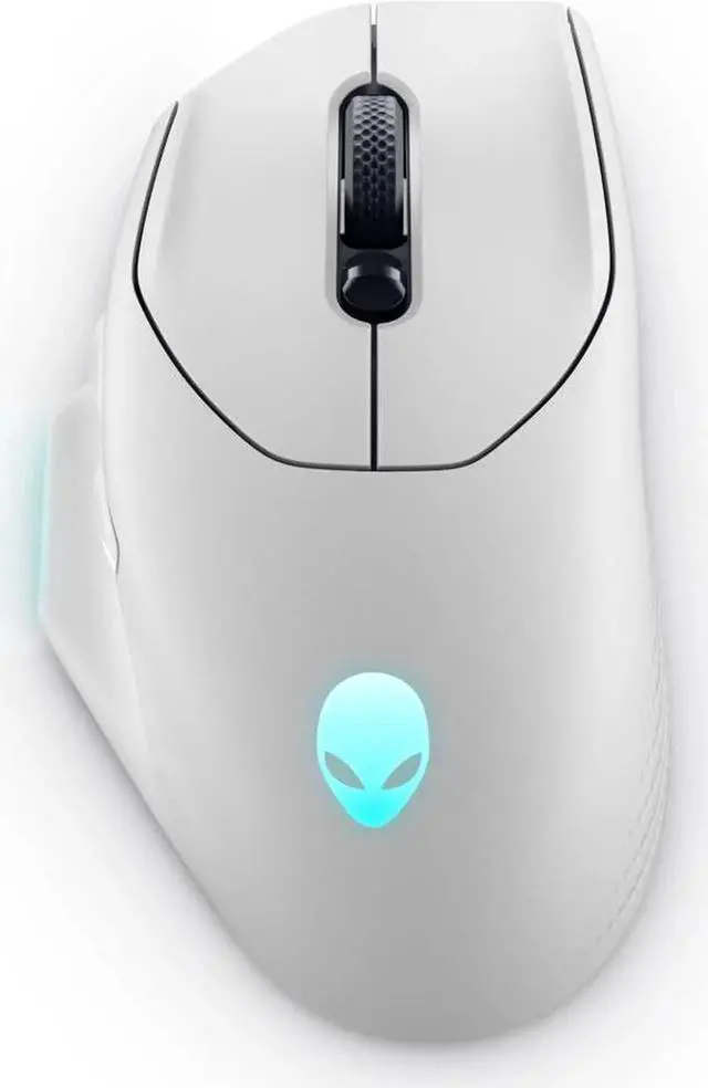 Main image of ALIENWARE WIRELESS GAMING MOUSE 26000DPI ,2.4GHz Wireless USB Wired DUAL-MODE BATTERY LIFE 140 hour NON-SLIP GRIP - AW620M Lunar Light