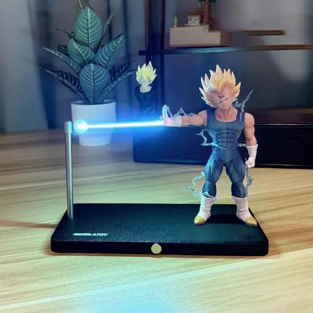 Alt view image 2 of 6 - Dragon Ball Kakarotto Son Goku Kamehameha Wave Magnetic Light Lamp Model Ornament Anime Peripheral Toys Gifts Modle B