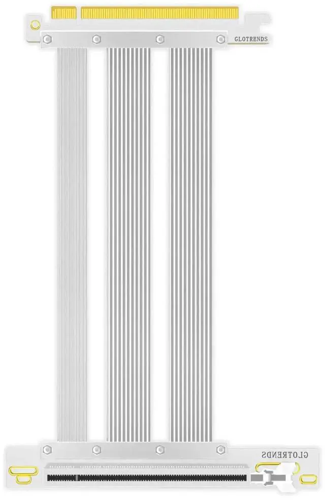 Main image of wusu 200mm PCIe 5.0 Riser Cable for RTX5090 RTX4090 RX9070 RX7900, Compatible with PCIe 5.0/4.0 GPUs, 90 Degree Right Angle for Vertical GPU Mount