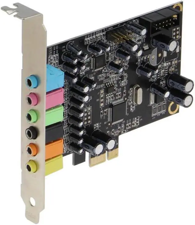 Alt view image 2 of 6 - wusu SE-PCIE-SC-10 High Quality PCIe 7.1 Channel Sound card ( Chip set : CM8828 + CM9882A ) with SPDIF Bracket