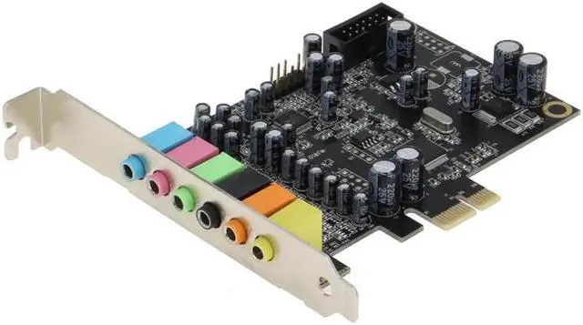 Alt view image 6 of 6 - wusu SE-PCIE-SC-10 High Quality PCIe 7.1 Channel Sound card ( Chip set : CM8828 + CM9882A ) with SPDIF Bracket