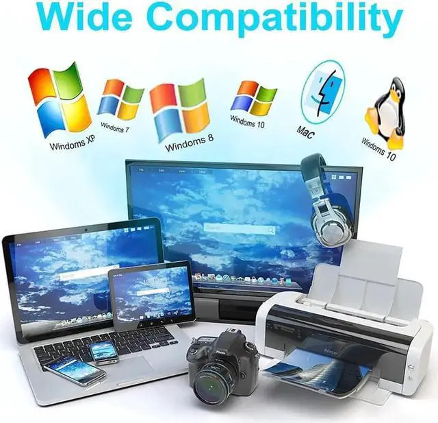 Alt view image 2 of 7 - wusu 2x2 USB 3.0 KVM Switch 2 Monitors 2 Computers 2 in 2 Out, 2 Port Dual Monitor HDMI KVM switches with Audio, Keyboard Video Mouse Peripherals KVM Switch Support UHD 4K @60Hz, USB 3.0 Hub, Hotkey