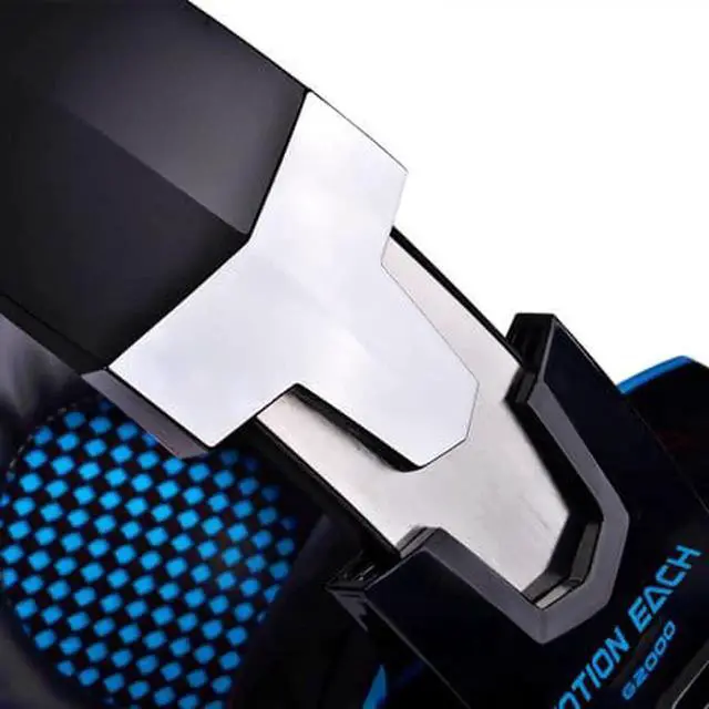 Alt view image 6 of 6 - EACH G2000 Top Quality 50mm Drivers Wired Gaming Headphones with Mic for PC Computer Headset Earphone Stereo Bass LED Light & Noise Isolation Black