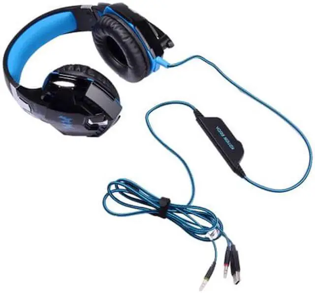 Alt view image 3 of 6 - EACH G2000 Top Quality 50mm Drivers Wired Gaming Headphones with Mic for PC Computer Headset Earphone Stereo Bass LED Light & Noise Isolation Black