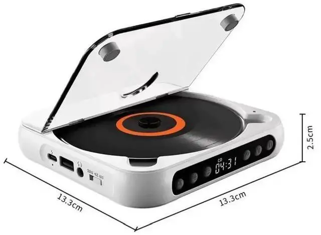 Main image of Bluetooth CD Player Portable Music Player CD Mini Player A-B Repeat Timer Remote Control Playback Function for Home Use green White