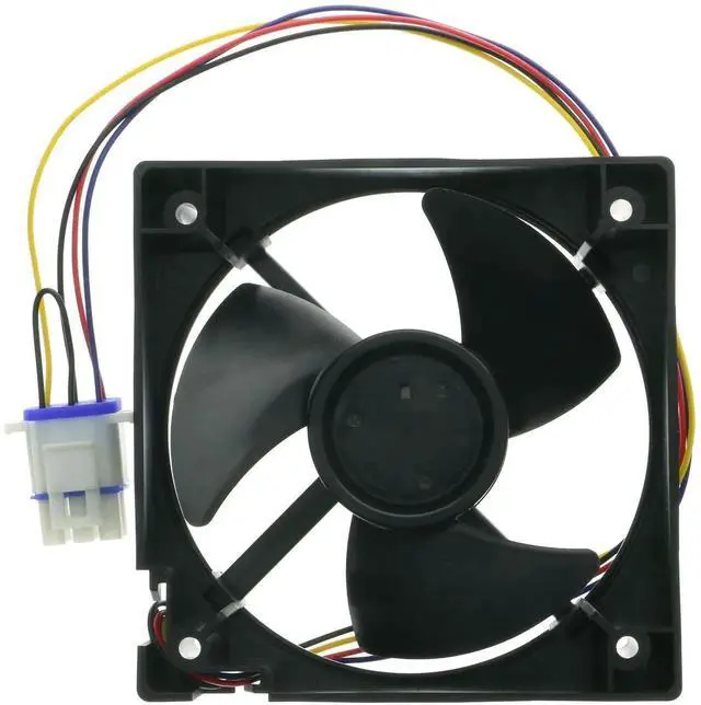 Alt view image 3 of 4 - WR60X10340 Refrigerator Freezer Evaporator Fan Motor Compatible with GE Models CFE28TP2MBS1 CFE28TP4MBW2 CFE28TSHDSS CWE23SP4MDW2 ^^ Replaces WR60X25858 AP6891698 PS12727431 13.6V 0.23A 4.4x4.4 Inch