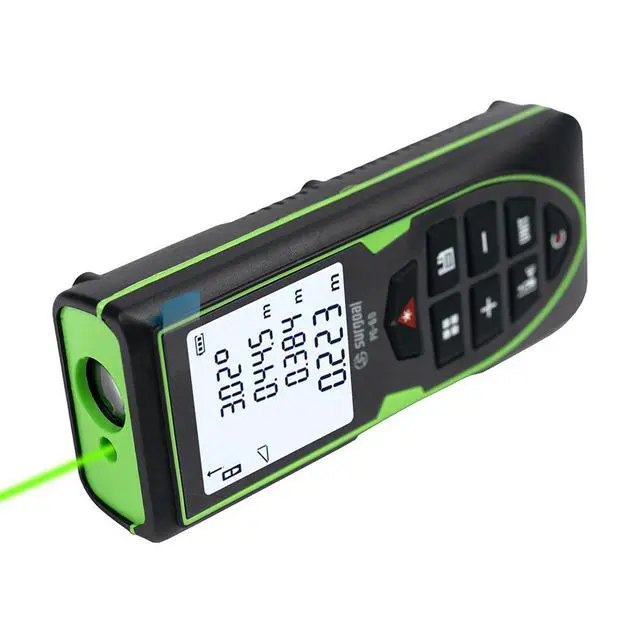 Alt view image 2 of 7 - wusu PG-120 rechargeable green light laser rangefinder, portable room measuring instrument with 120m electronic ruler and green laser light
