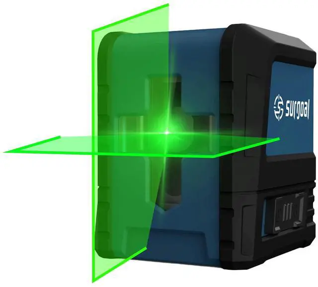 Main image of wusu Green light level meter - 2-line high-precision plastic-covered vertical laser level meter