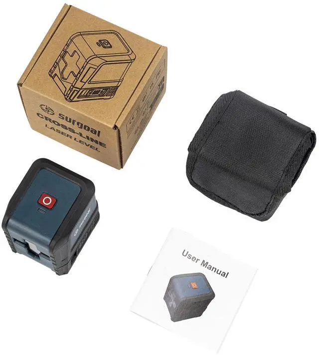 Alt view image 4 of 7 - wusu Green light level meter - 2-line high-precision plastic-covered vertical laser level meter