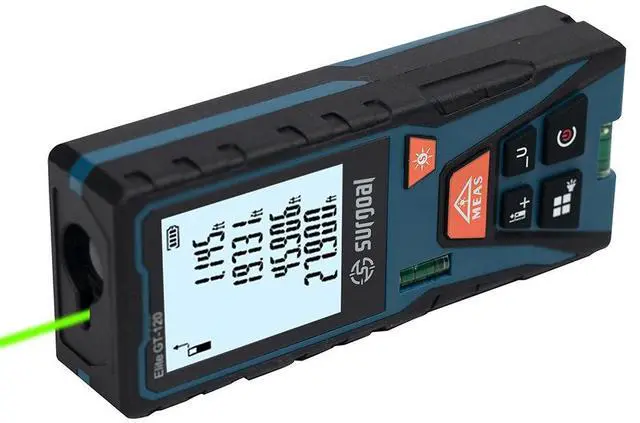 Alt view image 4 of 7 - wusu High-intensity green light laser rangefinder, handheld electronic ruler, measuring room length of 120 meters