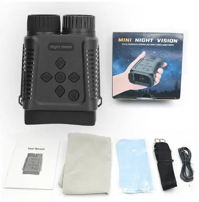 Alt view image 6 of 7 - wusu 8x magnification mini infrared night vision binoculars for outdoor hunting night vision device, rechargeable