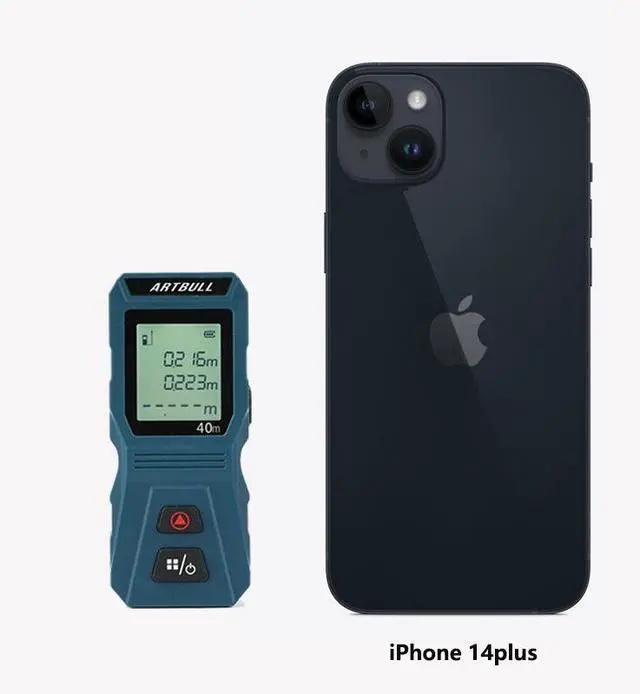 Alt view image 5 of 6 - wusu Laser rangefinder, infrared rangefinder, 40m and 60m mini electronic ruler, room measuring instrument