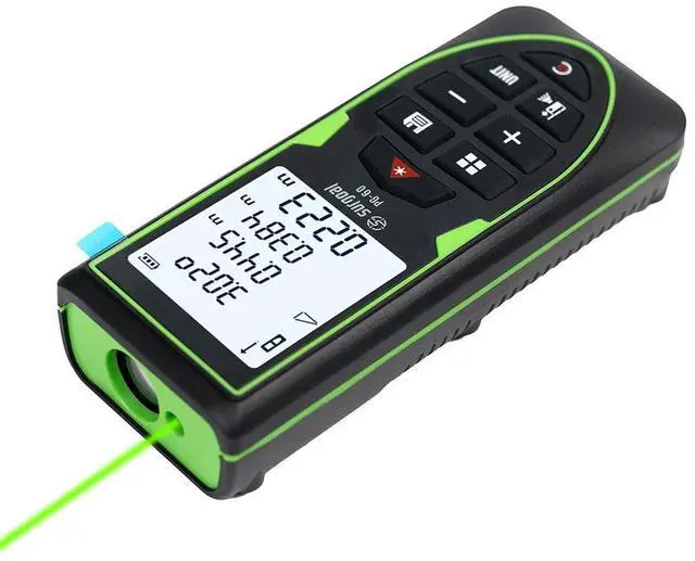Alt view image 5 of 7 - wusu Green laser rangefinder - 120m, rechargeable, handheld distance measuring laser measuring instrument for rooms, electronic ruler