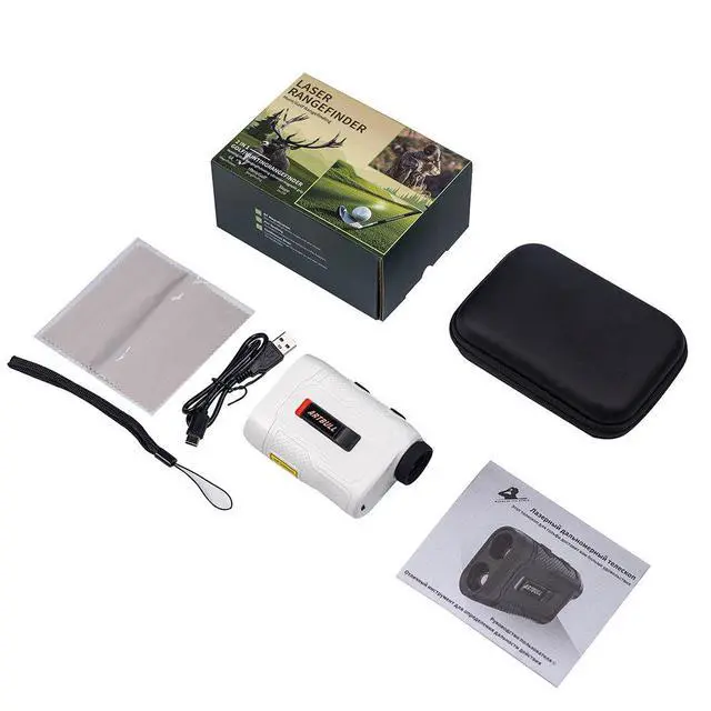 Alt view image 5 of 6 - Rechargeable 650/1000m with magnetized ramp switch lock flag vibration outdoor golf laser rangefinder