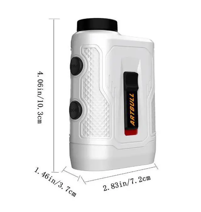 Alt view image 2 of 7 - 7-mode 650/1000m outdoor laser distance measuring instrument with magnetic iron ramp switch lock flag vibration golf measuring device