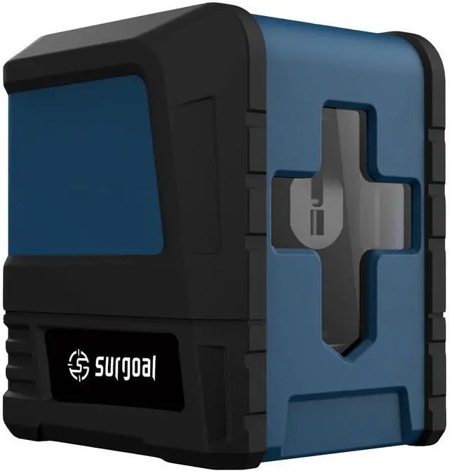 Alt view image 3 of 7 - Green light level gauge - 2-line high-precision plastic-covered laser level gauge