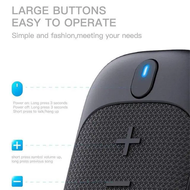 Alt view image 3 of 6 - New wearable Bluetooth speaker, outdoor cycling speaker, portable Bluetooth speaker for hands-free calls, with magnetic base