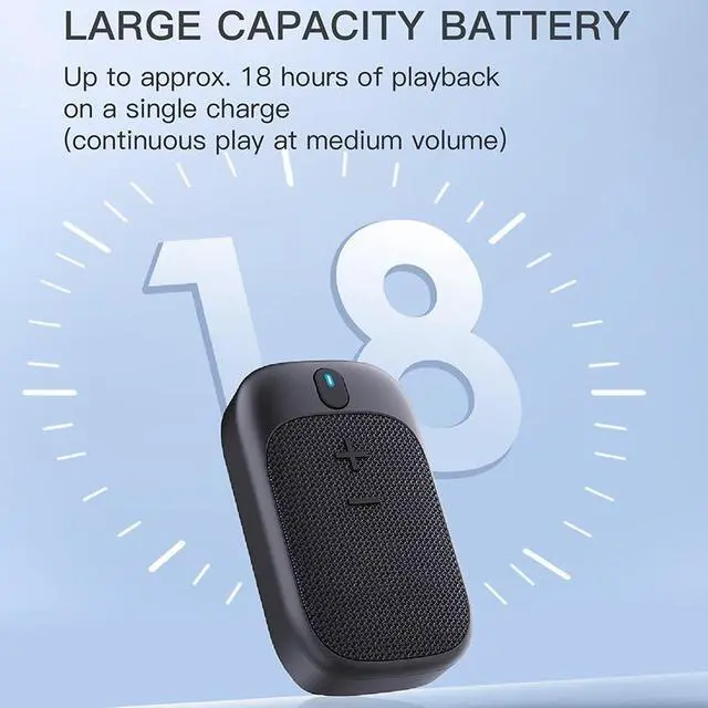 Alt view image 5 of 6 - New wearable Bluetooth speaker, outdoor cycling speaker, portable Bluetooth speaker for hands-free calls, with magnetic base