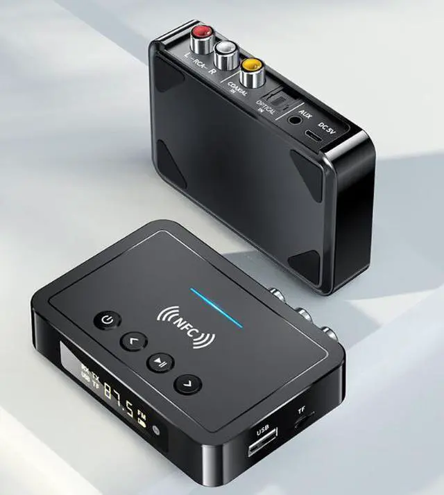 Alt view image 2 of 5 - NFC Bluetooth Receiver 5.0 Bluetooth Transmitter FM All-in-One Bluetooth Adapter Compatible with Computers