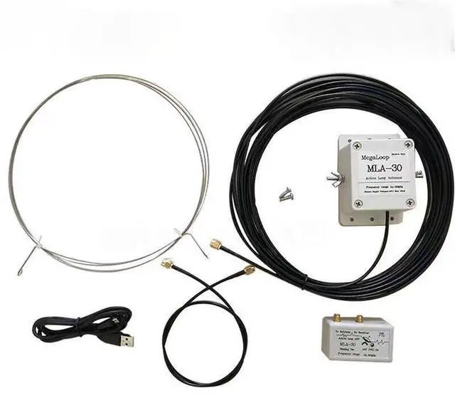 Main image of MLA-30 + Circular Active Receiving Antenna - Low Noise, Medium Wave, Short Wave Antenna, Installed on Balcony