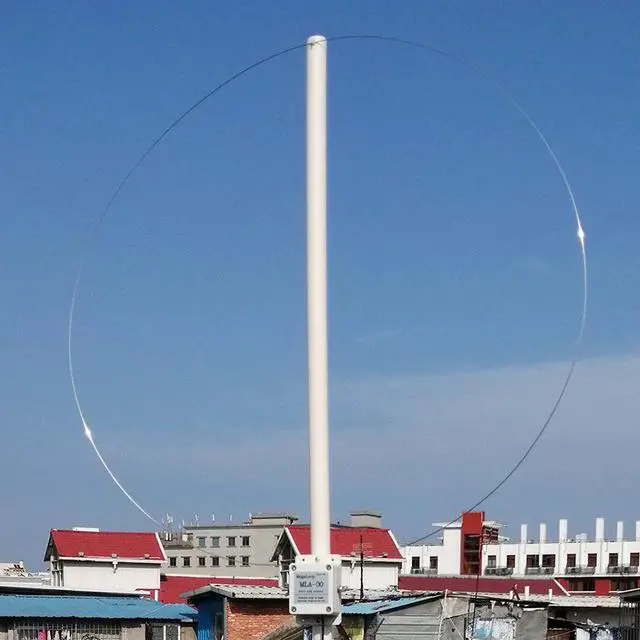 Alt view image 6 of 6 - MLA-30 + Circular Active Receiving Antenna - Low Noise, Medium Wave, Short Wave Antenna, Installed on Balcony