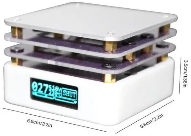 Alt view image 5 of 7 - PD Protocol 65W Mini Constant Temperature Heating Bench Preheater LED Display Screen Reflow Soldering Bench Welding Heating Bench