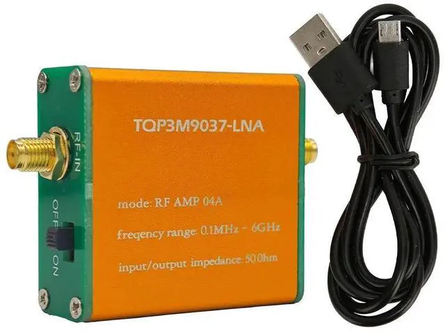 Main image of 100k - 6GHz Signal Amplifier - Radio Signal Enhancer - Preamplifier - Golden Stream Signal Amplifier 100k - 6GHz radio amplifier with battery