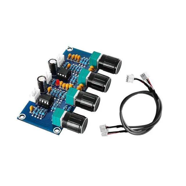 Alt view image 2 of 5 - XH-A901 digital power amplifier board is equipped with a tone control board, a DC tone control board, a high and low frequency adjustment panel, and a preamplifier panel.