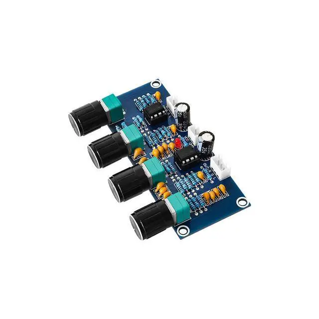 Alt view image 4 of 5 - XH-A901 digital power amplifier board is equipped with a tone control board, a DC tone control board, a high and low frequency adjustment panel, and a preamplifier panel.