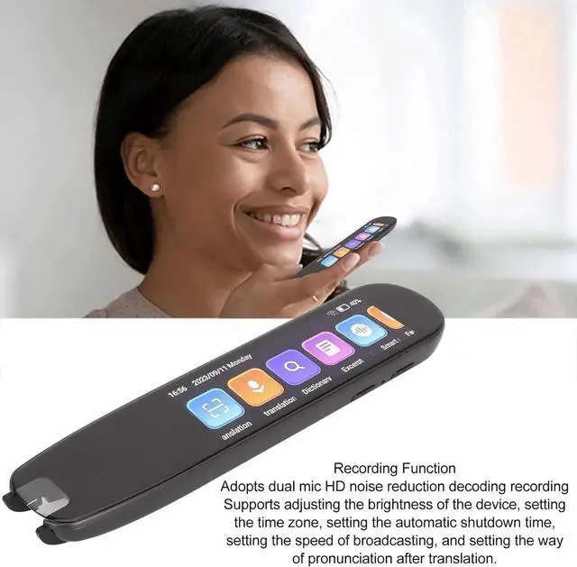 Alt view image 2 of 7 - Languages Translation Pen, Text to Speech Smart Scanner Translator Pen, Real Time 131 Languages Dictionary Pen for Travel siness Learning Meeting, 2.99in Touchscreen Reading Pen