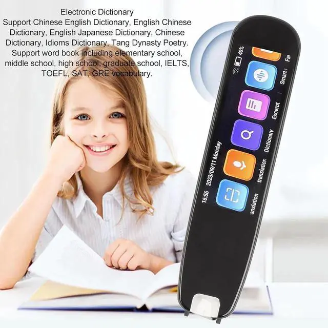 Alt view image 3 of 7 - Languages Translation Pen, Text to Speech Smart Scanner Translator Pen, Real Time 131 Languages Dictionary Pen for Travel siness Learning Meeting, 2.99in Touchscreen Reading Pen