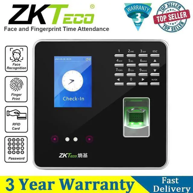 Alt view image 3 of 7 - ZKTeco FA200 TCP/IP Face & Fingerprint Reader Time Attendance And Access Control
