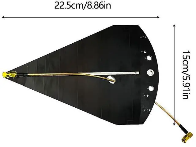 Main image of SL10 Log-periodic antenna - 50 MHz - 6 GHz wideband high-gain antenna - 50W side-lobed test antenna