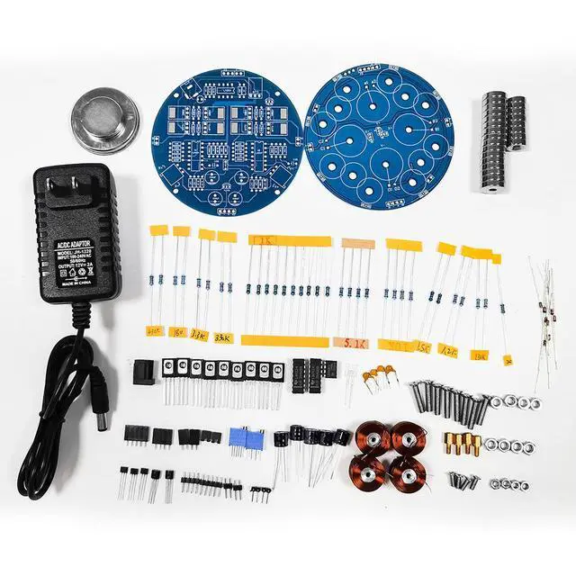Alt view image 6 of 6 - wusu Magnetic levitation DIY electronic kit - Creative decorative toy - Rotating magnetic levitation module electronic DIY welding kit