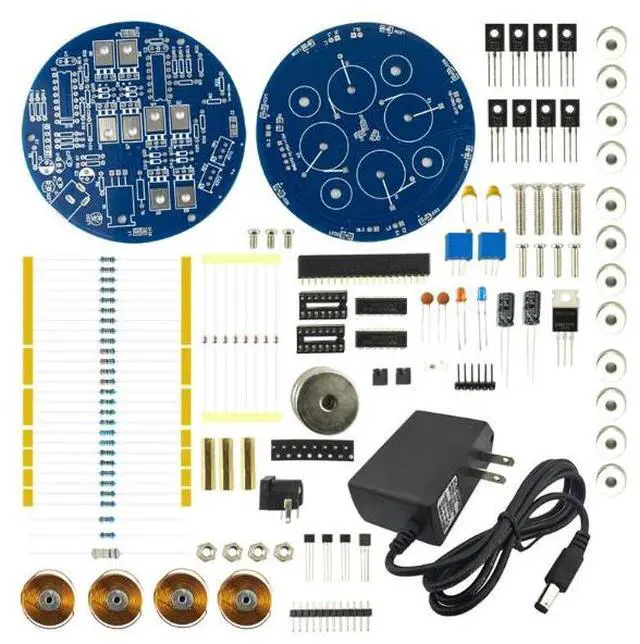 Main image of wusu Magnetic levitation DIY electronic kit - Creative decorative toy - Rotating magnetic levitation module electronic DIY welding kit