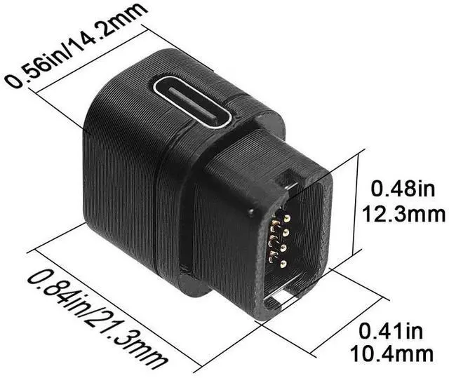 Main image of EC300 charging cable mini version EC300 to type-C adapter with di2 metal snap-on suitable for 12-speed di2